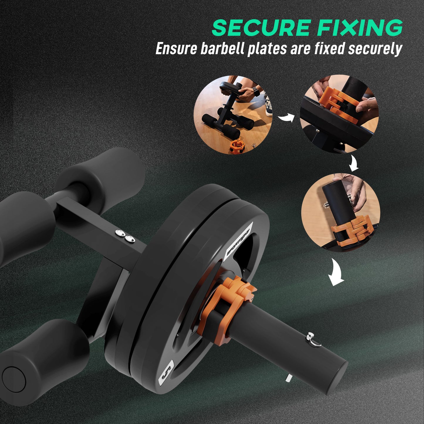Tib Bar W/ 2 x 5kg Olympic Weight Plates, Tibialis Trainer Calf Raise Machine for Home, Gym, Lifting And Strength Training