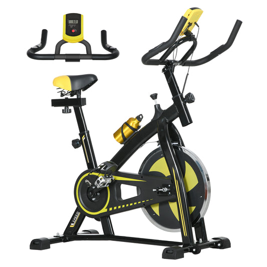 SPORTNOW Exercise Bike, Indoor Stationary Bike, Cycling Machine with Adjustable Seat and Resistance for Home Gym Workout