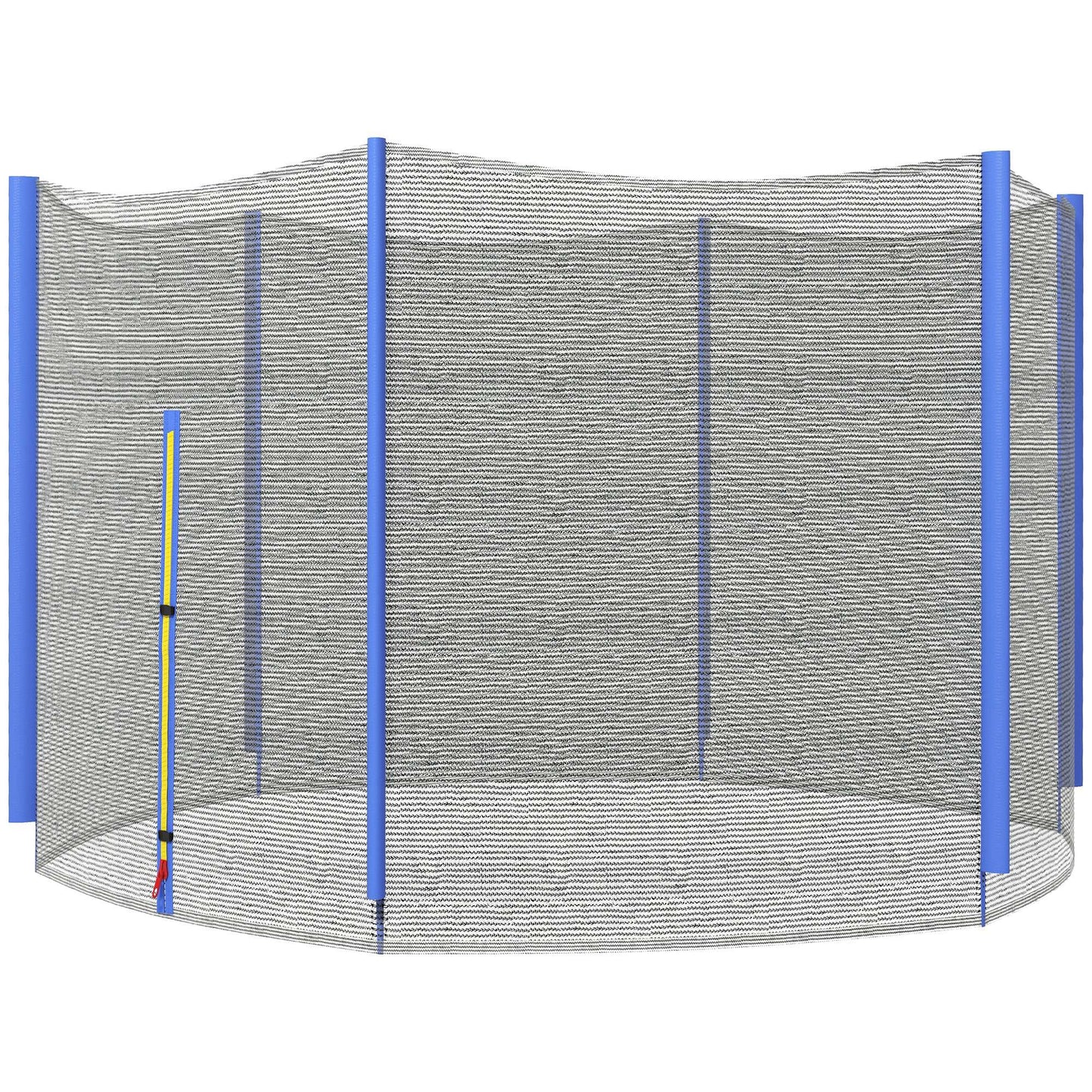 SPORTNOW Trampoline Net Replacement for 8ft Round Trampoline with 6 Straight Poles, Weather-Resistant Trampoline Netting Replacement with Zipped Entrance, Poles Not Included, Blue