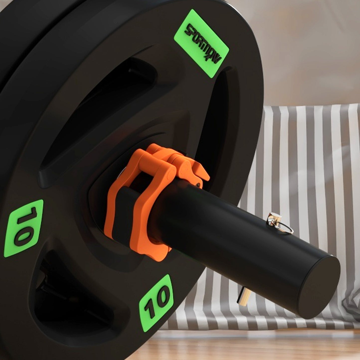 Tib Bar with 2 x 10kg Olympic Weight Plates, Tibialis Trainer Calf Raise Machine For Home, Gym, Lifting And Strength Training