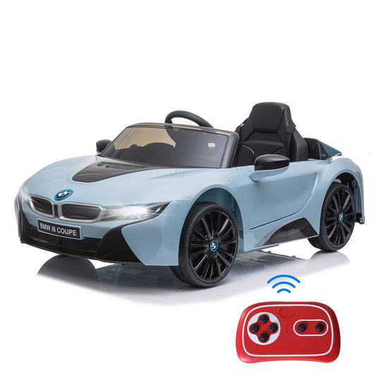 Electric Kids Ride On Car 6V Battery Powered Toy With Remote Control Blue BMW I8 Coupe