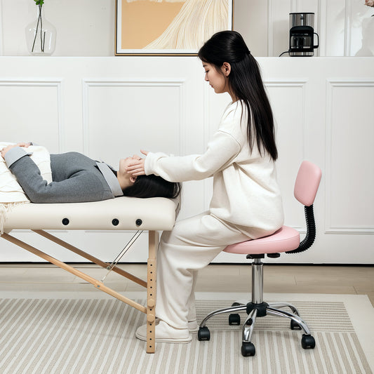 360° Swivel Seat Salon Stool - Pink