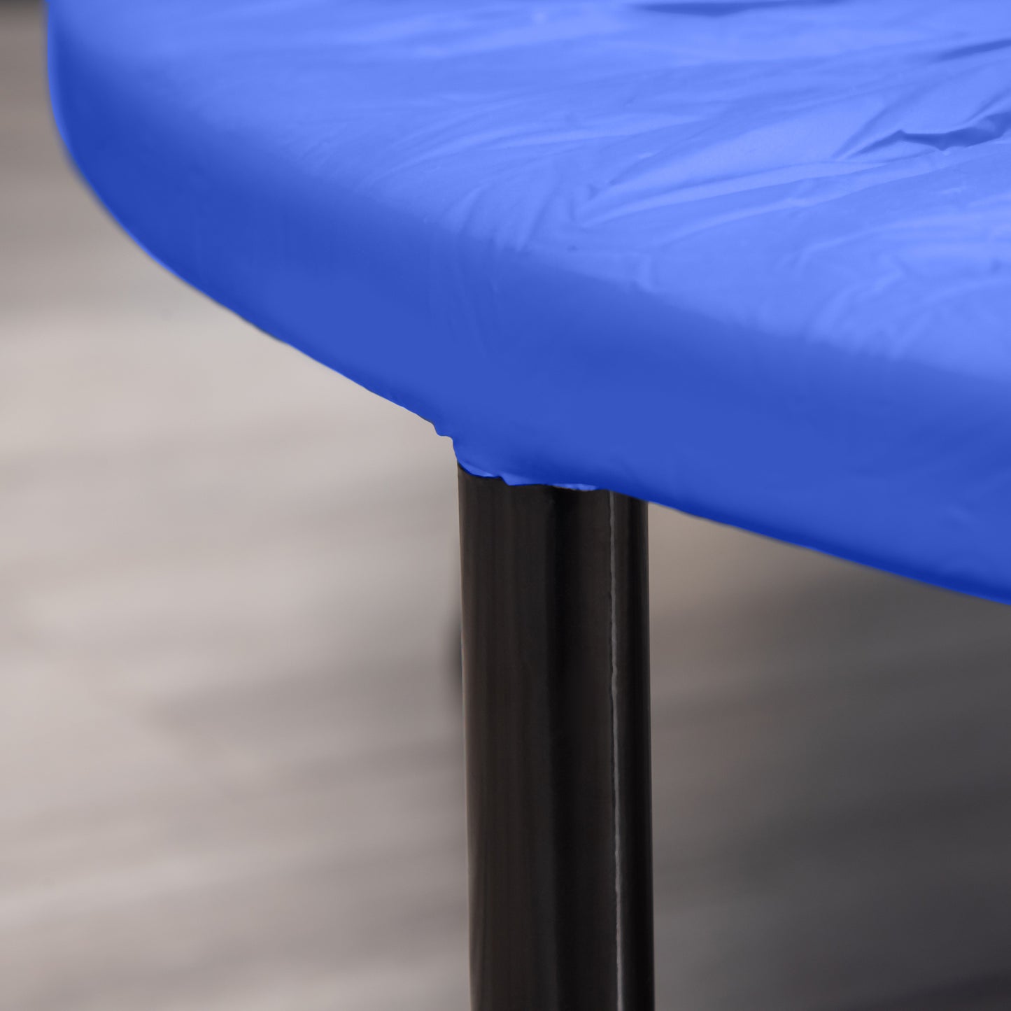 32" Mini Fitness Trampoline Home Gym Yoga Exercise Rebounder Indoor Outdoor Jumper with Safety Pad, Support Up to 100 KG, Blue and Black