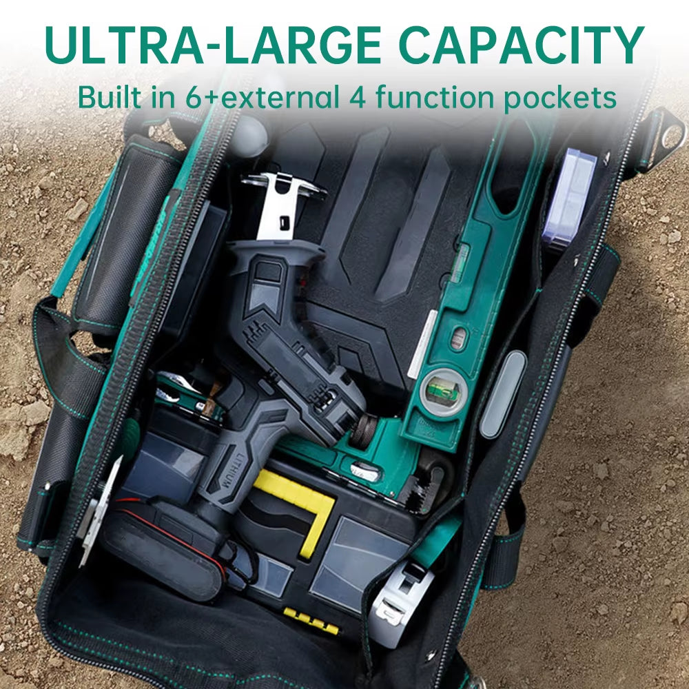 Heavy Duty Multi-Function Tool Work Bag Large Capacity Oxford Cloth Waterproof Hardware Storage Hand Bag