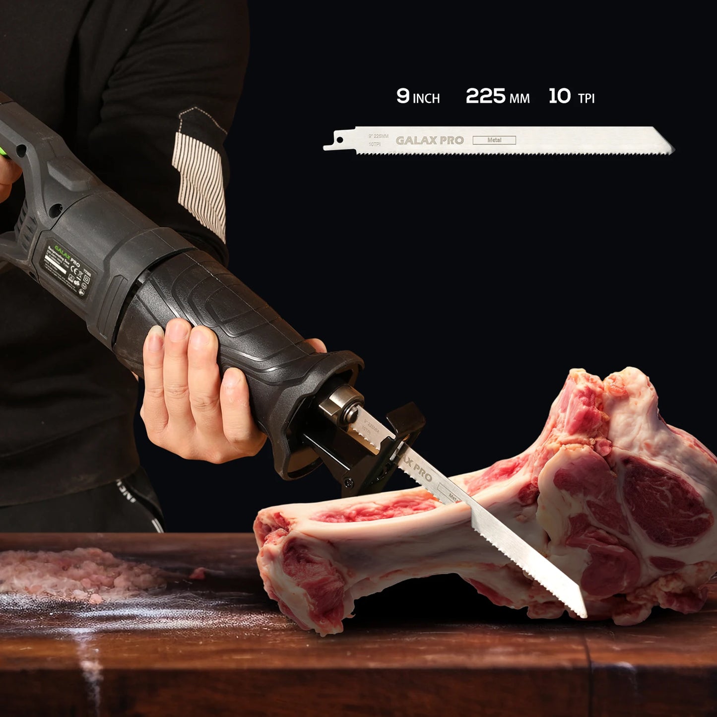 GALAX PRO Reciprocating Saw 710W Powerful Motor 3000SPM Electric Saber Saw 115Mm Max Cut Depth Carpenter Tools for Metal PVC