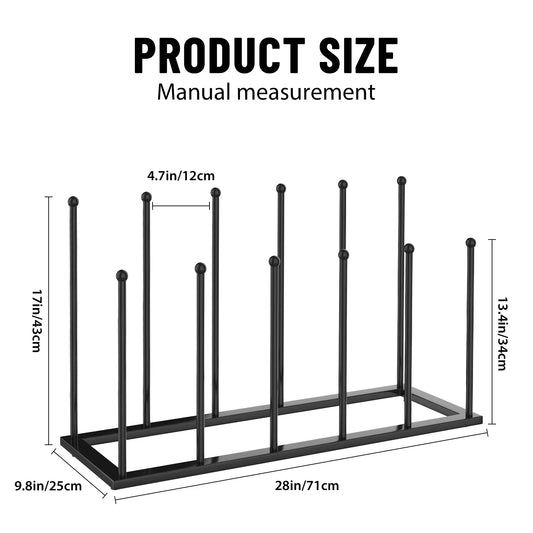 Shoe Rack Boot Storage Free Standing, 71 X 25 X 43CM Pirate Boots Stand 6 Pair Wellington Boot Holder, for Indoor/Outdoor Use