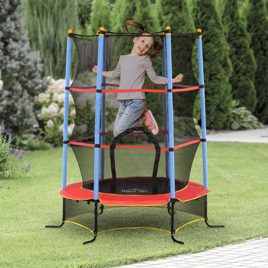 Kids Trampoline, with Safety Net, for Ages 3-10 Years