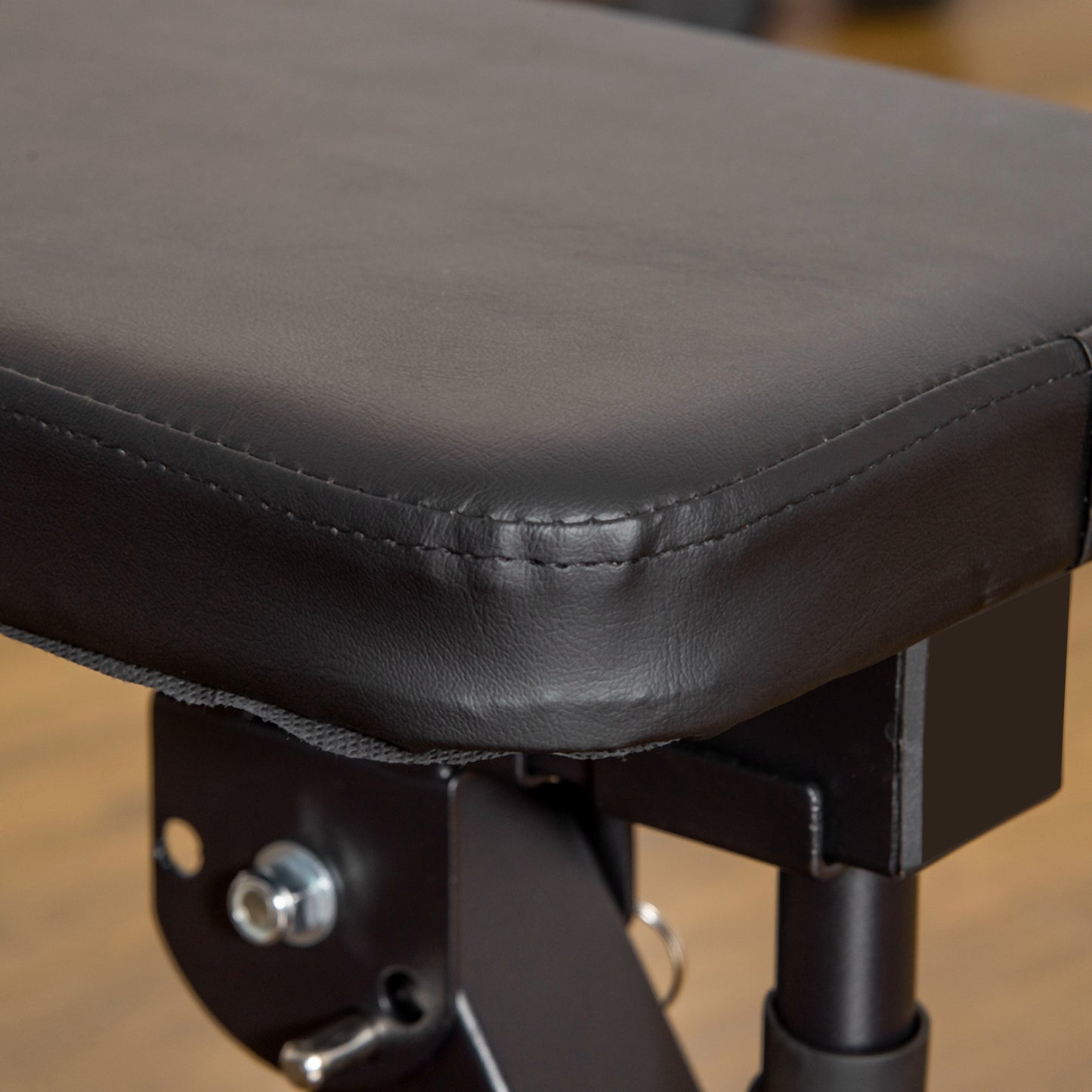 Adjustable Weight Bench Foldable Bench Press, with Barbell Rack, Black