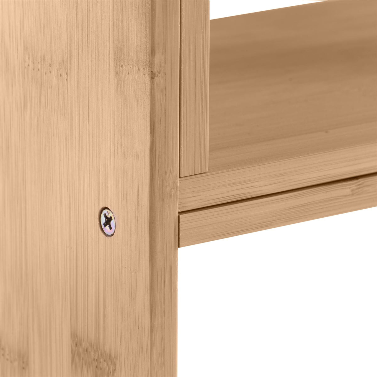 Maison & White Adjustable Bamboo Desk Storage Organiser | Extends 32–63cm Wide | 35cm Tall | 17cm Deep | Bookshelf Bookend Photo Display | Home Office Study Hallway | Assembly Required | 2-Year Warranty