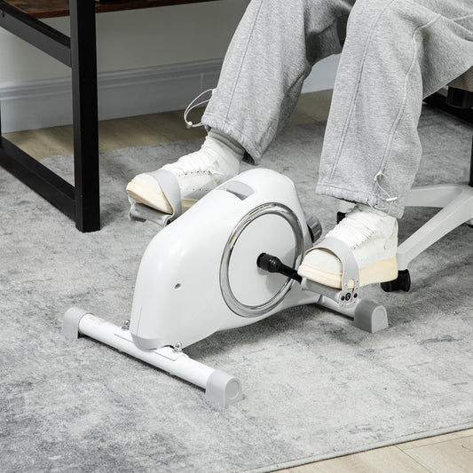 SPORTNOW Mini Exercise Bike, Sit Down Pedal Exerciser with 8-Level Quiet Magnetic Resistance and LCD Display, Portable Under Desk Bike for Arm and Leg Home Gym Office Workout