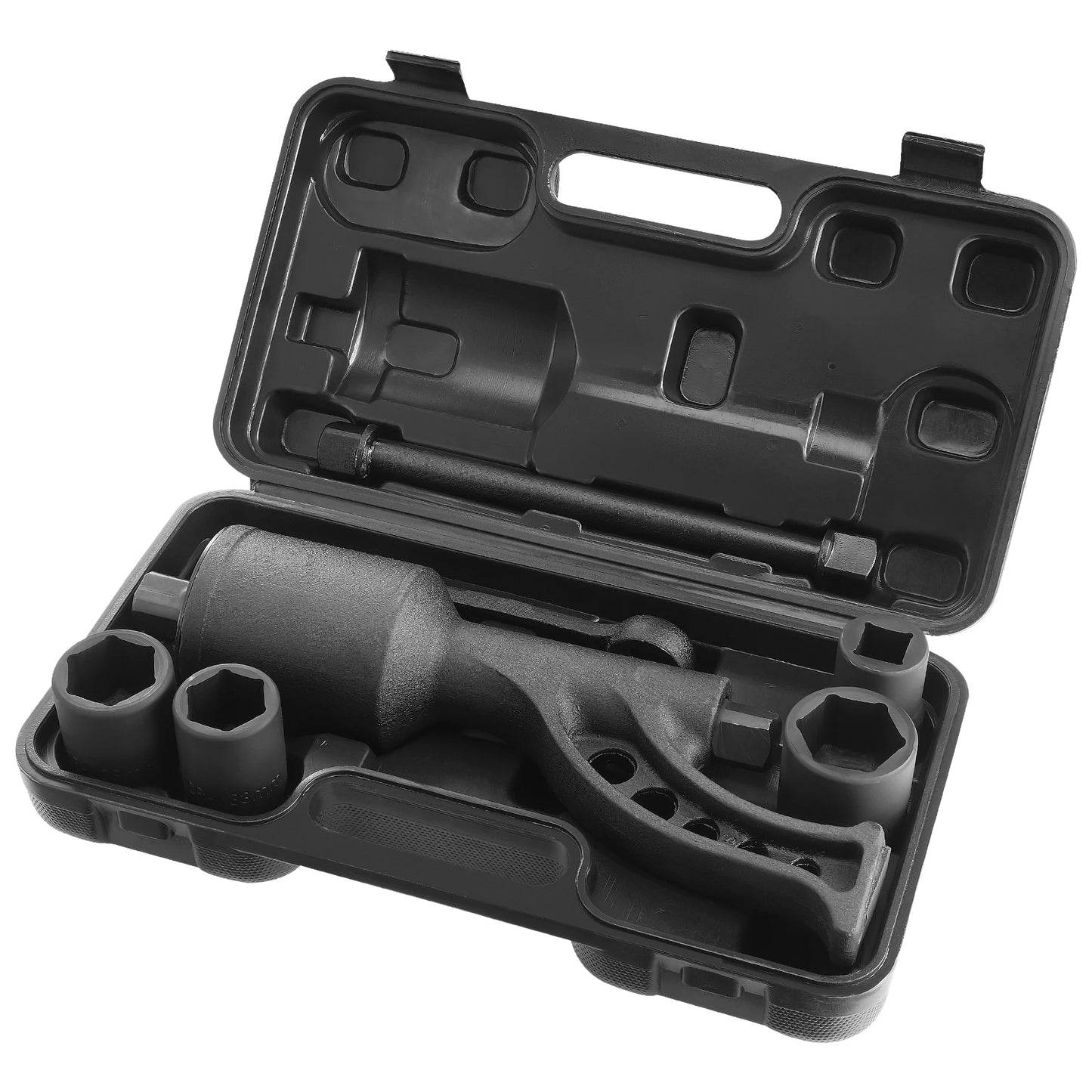 1/58 1/64 Torque Wrench Set 4/8 Sockets Multiplier Drive Lug Nut Wrench/Multiplier Heavy Duty Torque, With Case