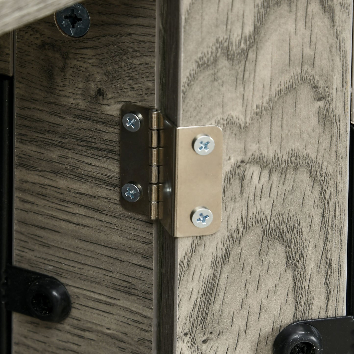 PawHut 44.5" Indoor Dog Crate Furniture End Table with Soft Washable Cushion, Lockable Front Door, for Extra Large Dogs