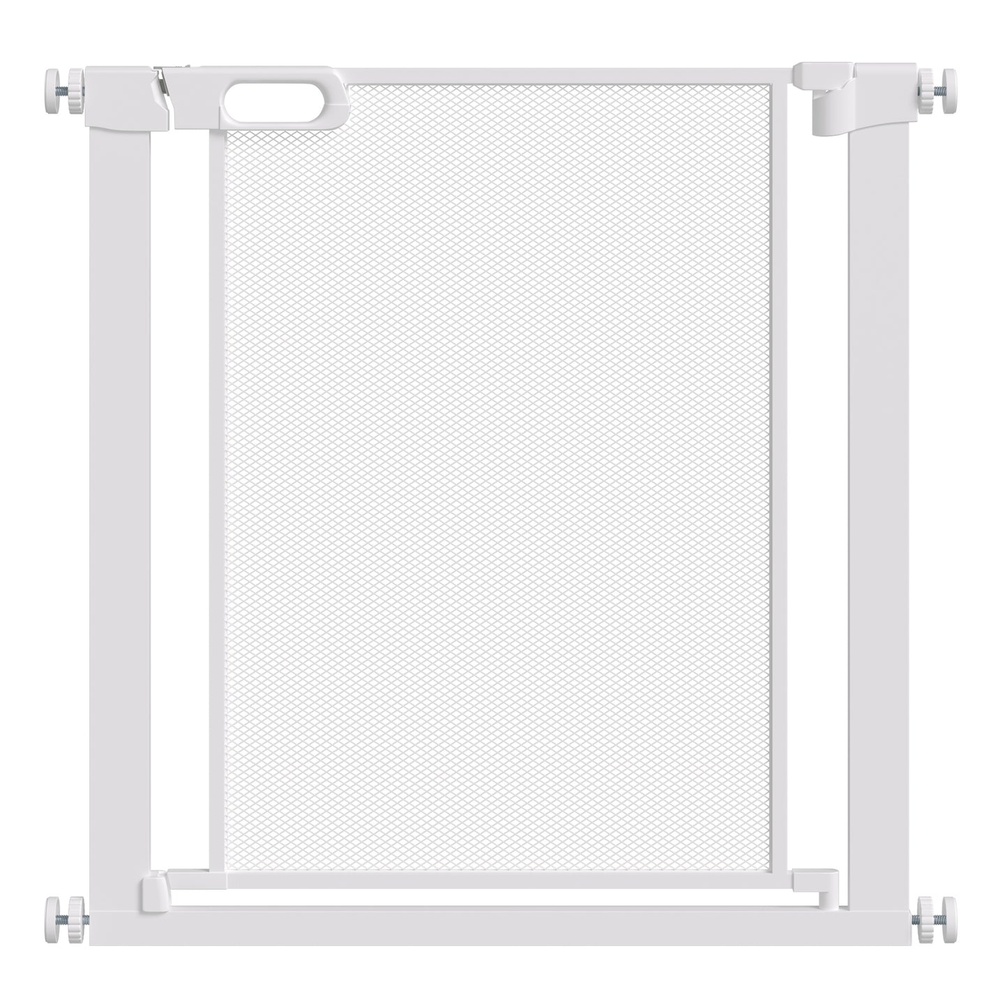 Pressure Fit Safety For Doors Hallways And Stairs Pet Barrier Dog Gate With Auto Close Double Locking Openings 75-82 cm