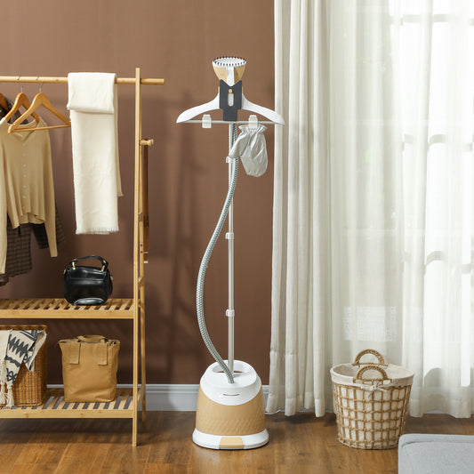 1800W Standing Clothes Steamer, with Accessories - Grey