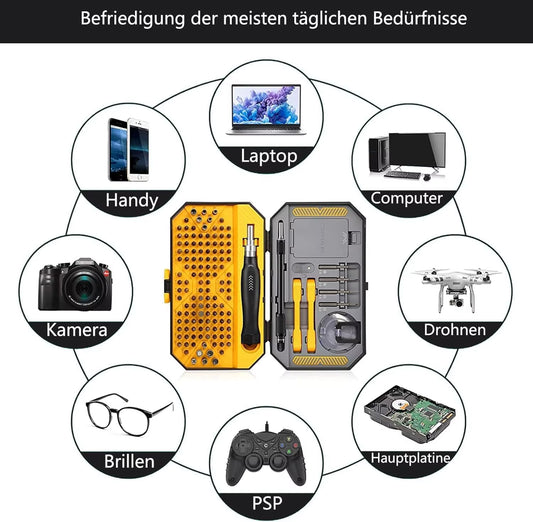 JAKEMY JM-8183 145 in 1 Precision Screwdriver Set Hex Phillips Magnetic CR-V Bits for Iphone PC Professional Repair Hand Tools