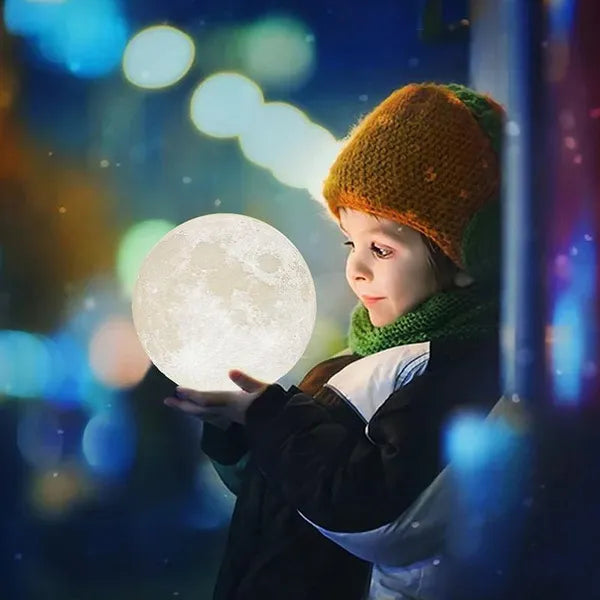 LED Galaxy Moon Lamp Moon Night Light Kids Night Light 16 Colour Change Touch and Remote Control Galaxy Light