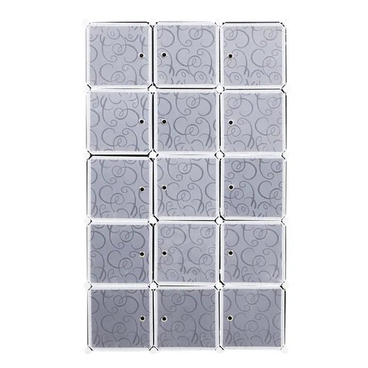 Cube DIY Wardrobe Portable Interlocking Plastic Modular Closet Organiser Cabinet Storage Boxes