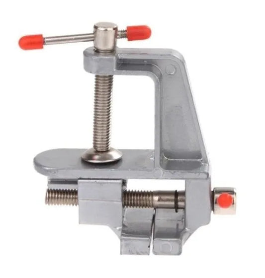 Mini Jeweler Table Clamp Small Hobby Bench Vice Work Bench Vise Bench Clamp Hobby Vise Clamp Small Table Clamp Mini Bench Vice Clamp for Small Work Crafts Woodworking and Metalworking