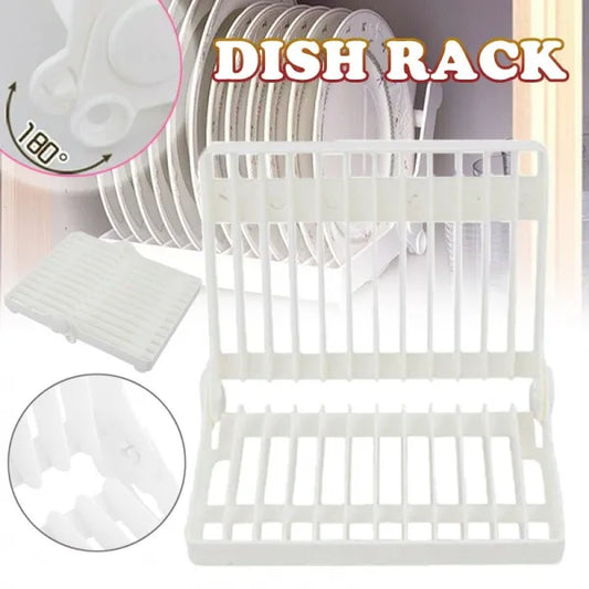 Practical Kitchen Folding Dish Rack Stand Holder Bowl Plate Organizer Storage Tray Shelf