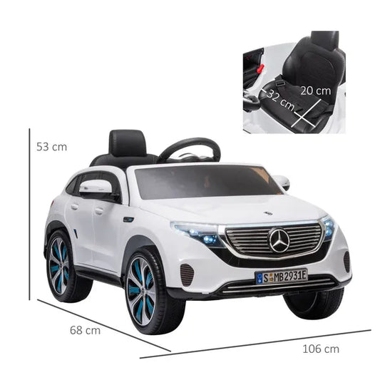 Benz Eqc 400 12V Kids Electric Car Ride On Toy With Remote Control