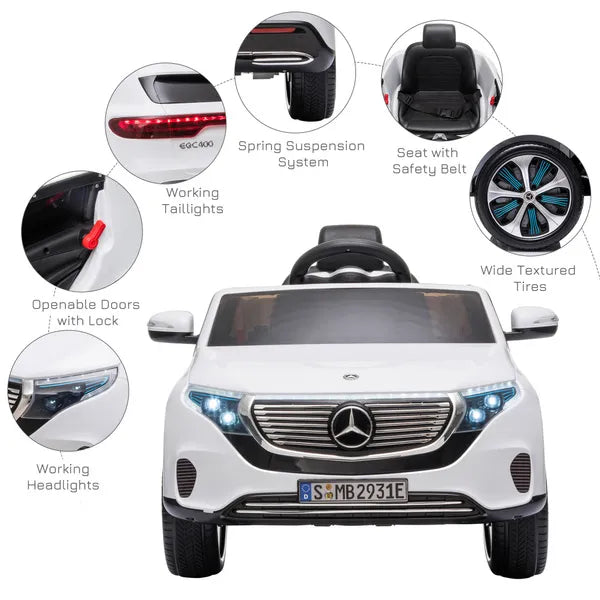 Benz Eqc 400 12V Kids Electric Car Ride On Toy With Remote Control