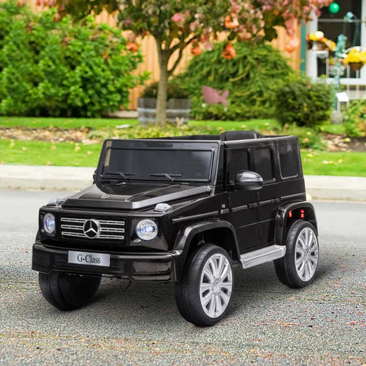 Mercedes Benz G500 Battery Powered Kids Electric Ride on Car Toy with Parental Remote Control Music Lights MP3 Suspension Wheels 12V