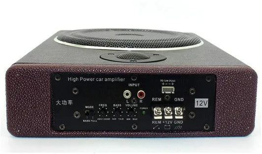 8 Inch 600W Active Underseat Car Bass Box Audio Subwoofer Sub Speaker Amplifier
