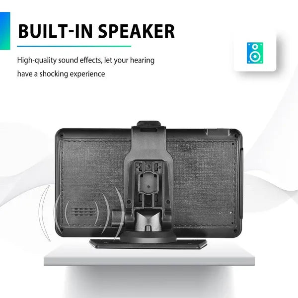 Wireless Apple Carplay Android Auto 7 Inch Portable Car Stereo Car Radio With Bluetooth MirrorLink FM Transmitter Voice control