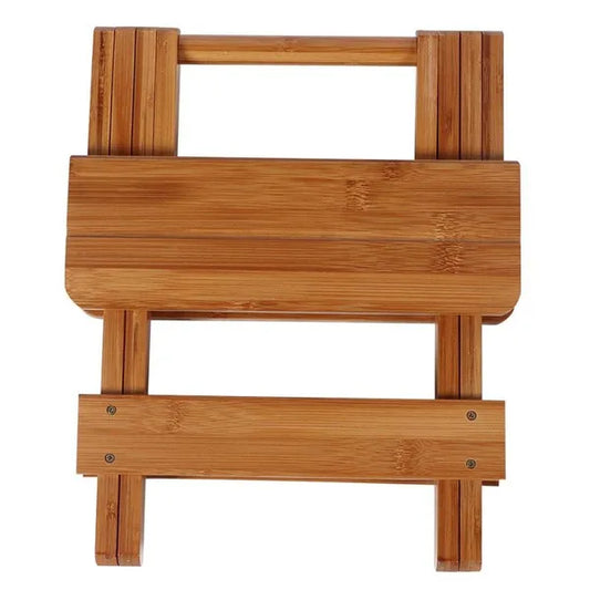 Natural Eco Relaxing Bamboo Folding Wooden Stool Table