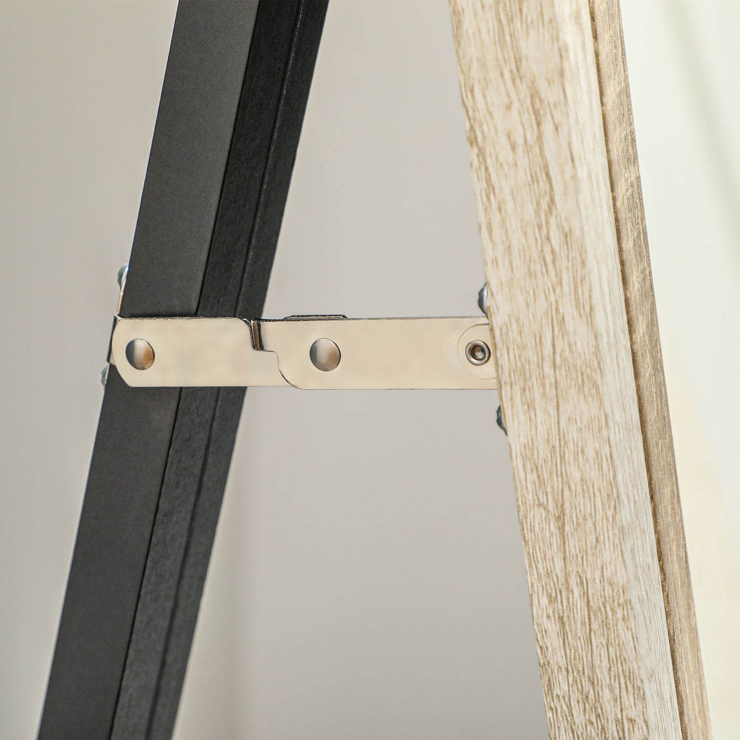 162.6 cm Two-Tone Full Length Mirror - White/Oak-Tone