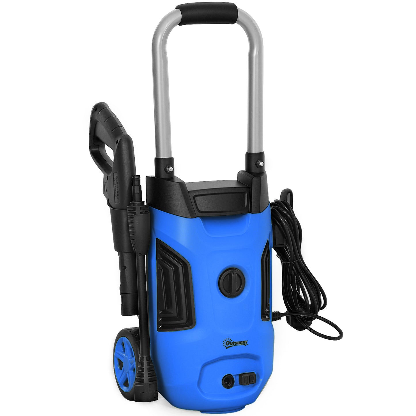 Outsunny 1800W High Pressure Washer, 150 Bar Pressure, 420 L/h Flow, Portable Electric Power Washer Jet Wash Cleaner with Adjustable Nozzle, 6M Hose