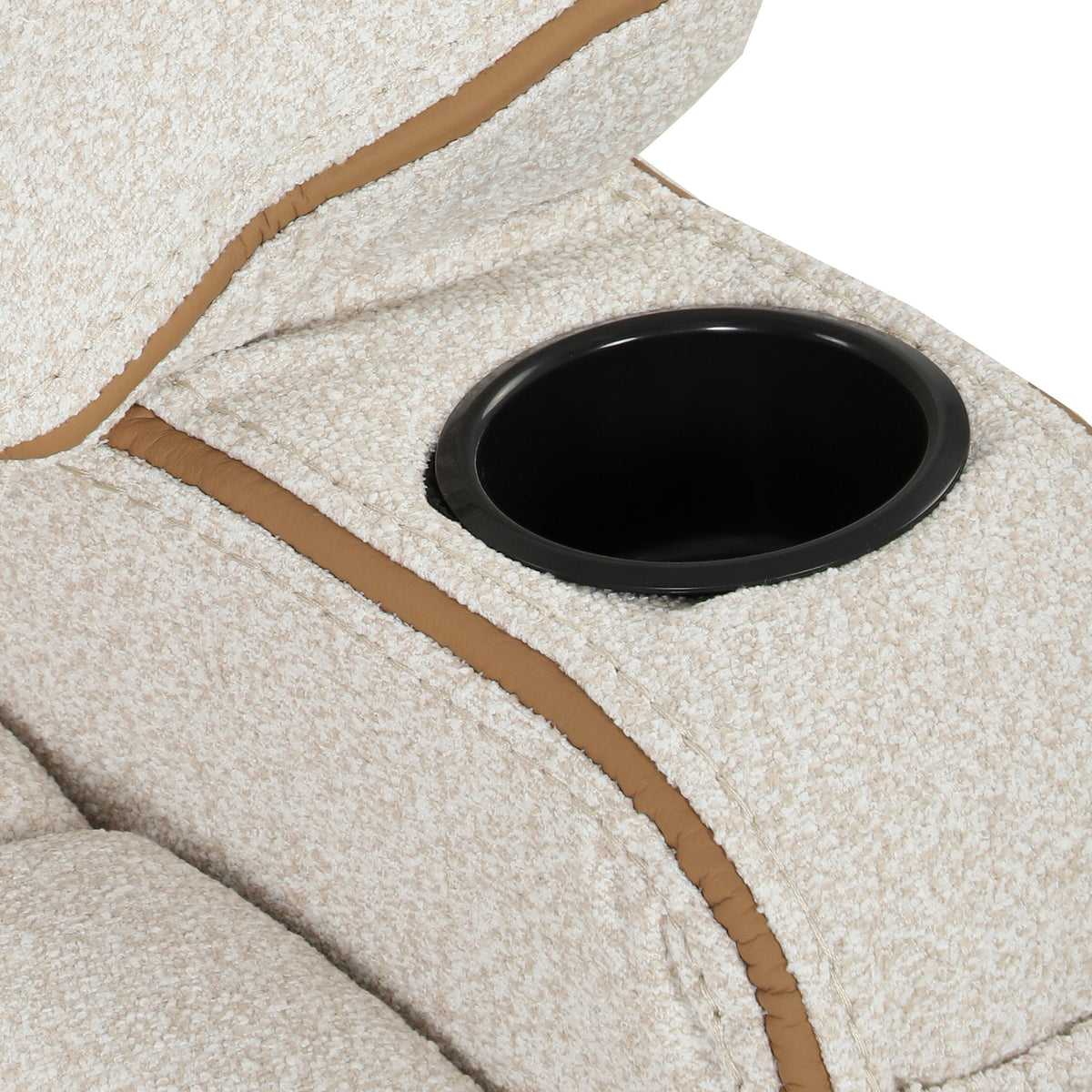 Electric Massage Recliner Armchair | 8-Point Vibration & Lumbar Heat | 150° Recline, 2 Memory Positions, USB & Cup Holders | Beige