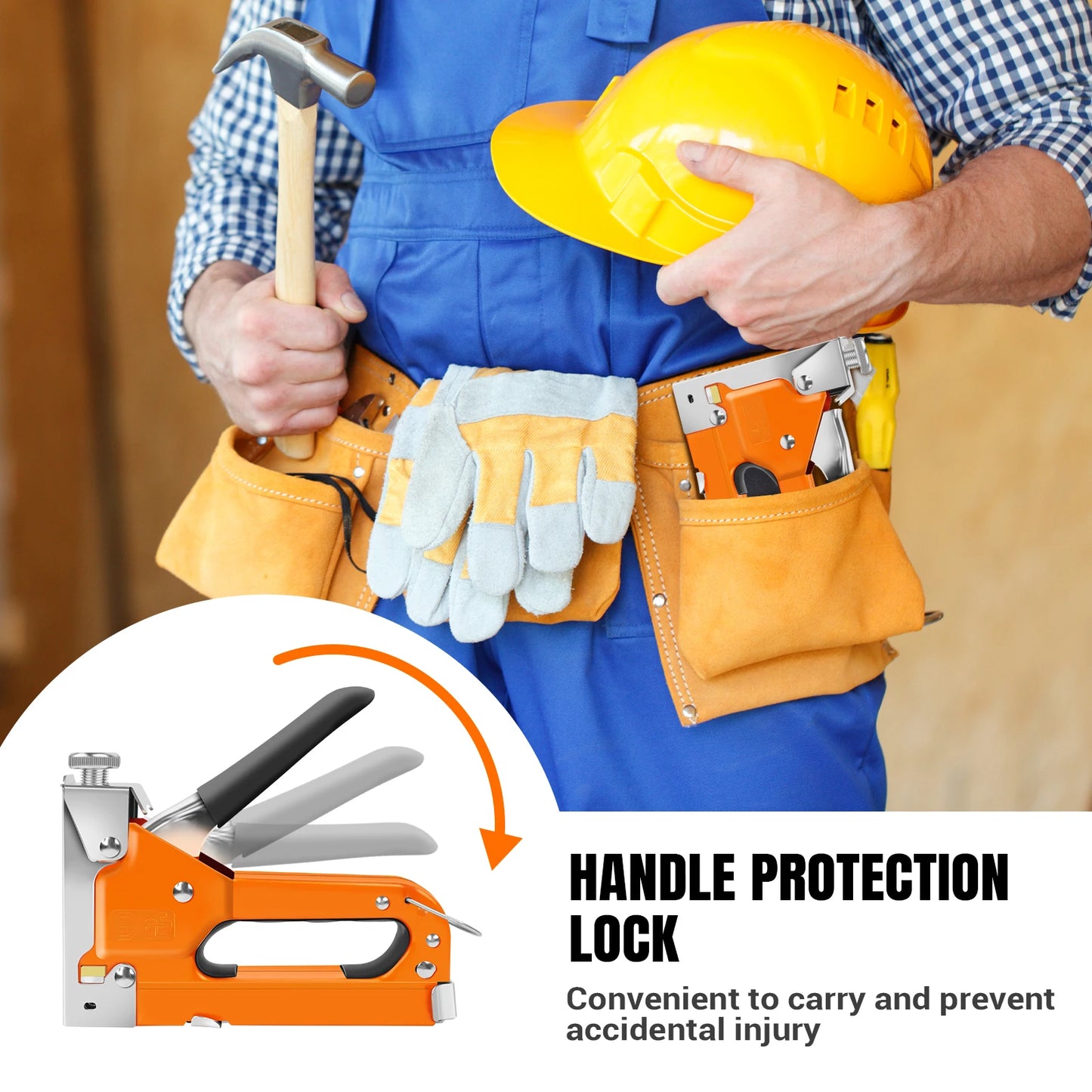 Staple Gun, 3-In-1 Upholstery Manual Brad Nailer Kit with Stapler Remover for Woodworking Furniture DIY, 3000 Staples
