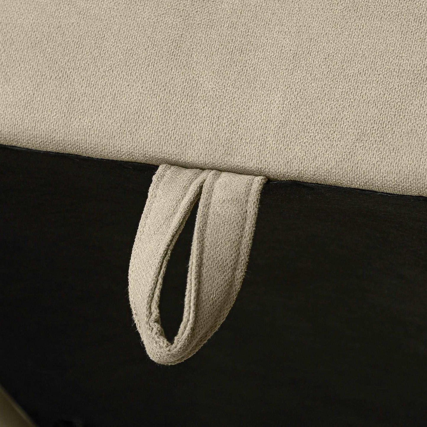 'L' Shape Modular Storage Sofa Couch Settee - Light Brown / Dark Grey