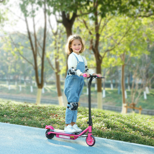 Electric Scooter for Kids Ages 6-14, with Dual Brakes, Flash Wheel and Colourful Light, Kids Electric Scooter E Scooter, Up to 12 KM/H & 10 KM