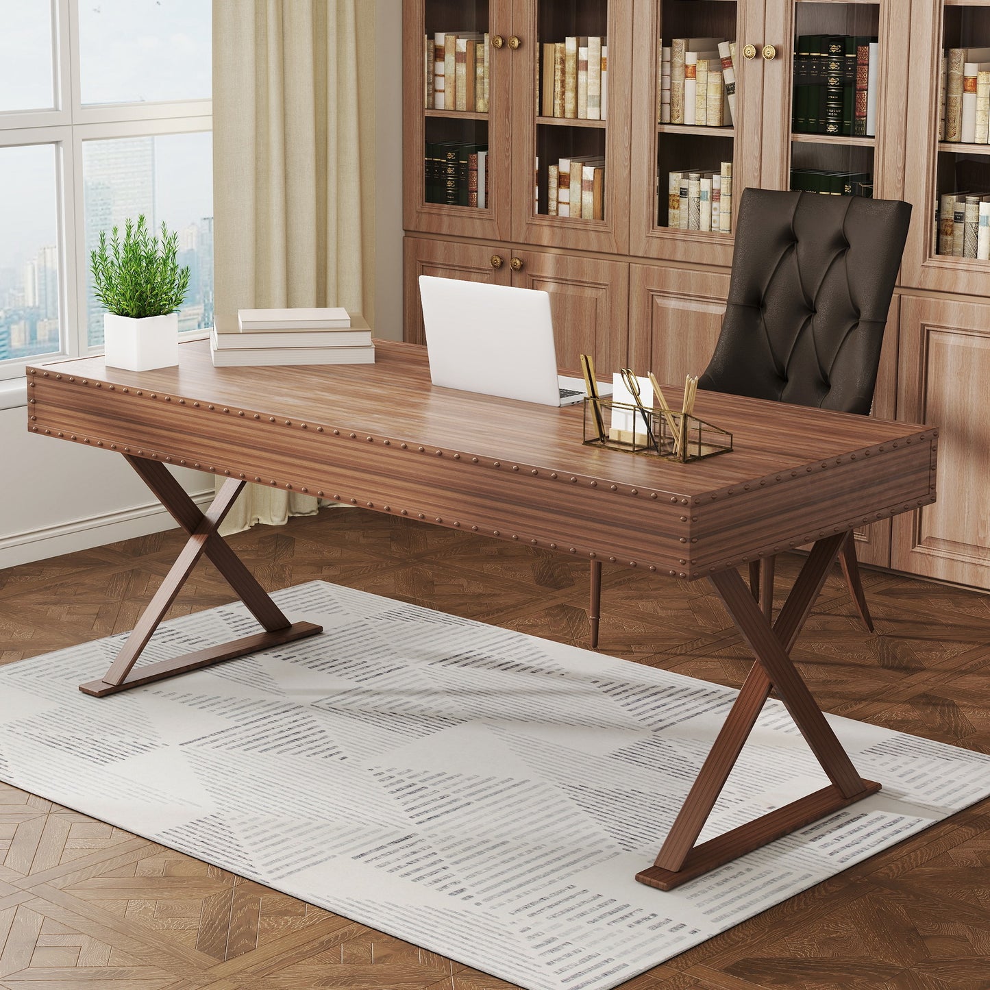 Modern Geometric Area Rug | Machine Washable | 100% Polyester Plush | TPR Non-Slip Backing | Foldable | 170x120cm | Grey | Living Room Bedroom Dining Room Home Office