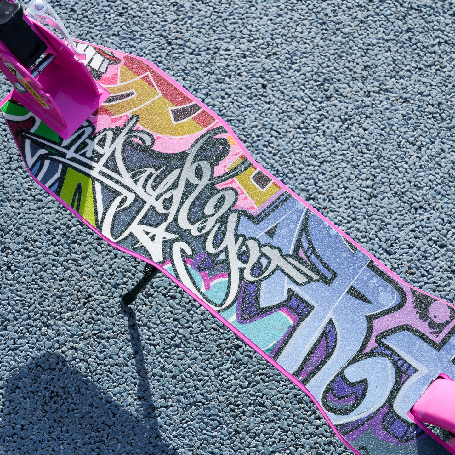 AIYAPLAY Foldable Kids Scooter with Adjustable Handlebar, 200mm Big Wheel, Rear Fender Brake, Gift for Ages 6-12 Years, Pink