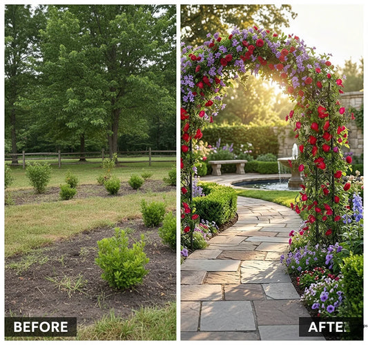 Heavy Duty Metal Garden Arch Rose Archway Pergola Arbour Climbing Plants Trellis Outdoor Garden Patio Support