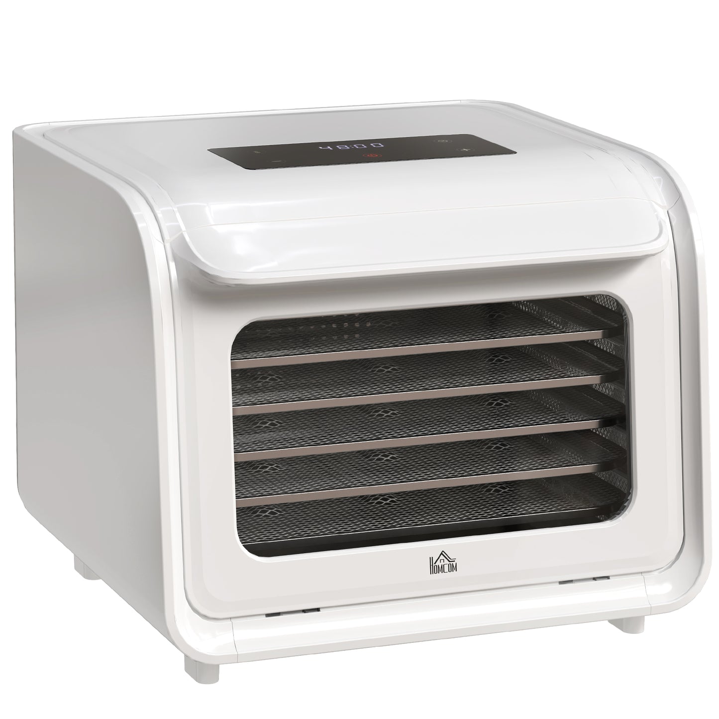 35-70°C Six-Tray Food Dehydrator - White / Black