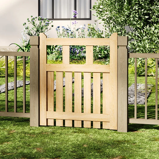 Outdoor Wooden Garden Gate Fence Door