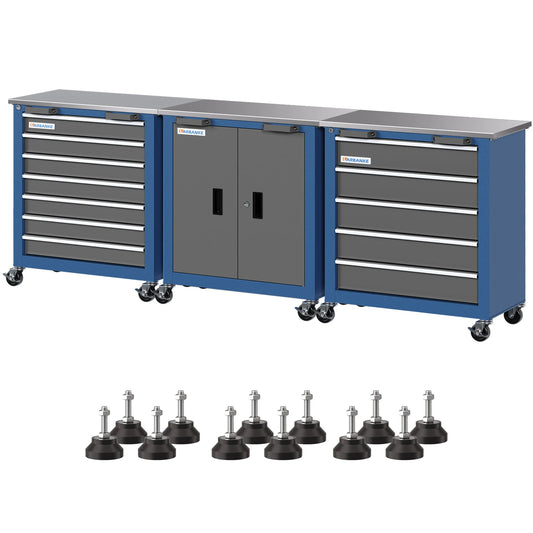 Combination Tool Cabinet,3 Different Types of Tool Cabinets:5-Drawer/7-Drawer/Double-Door Tool Cabinet