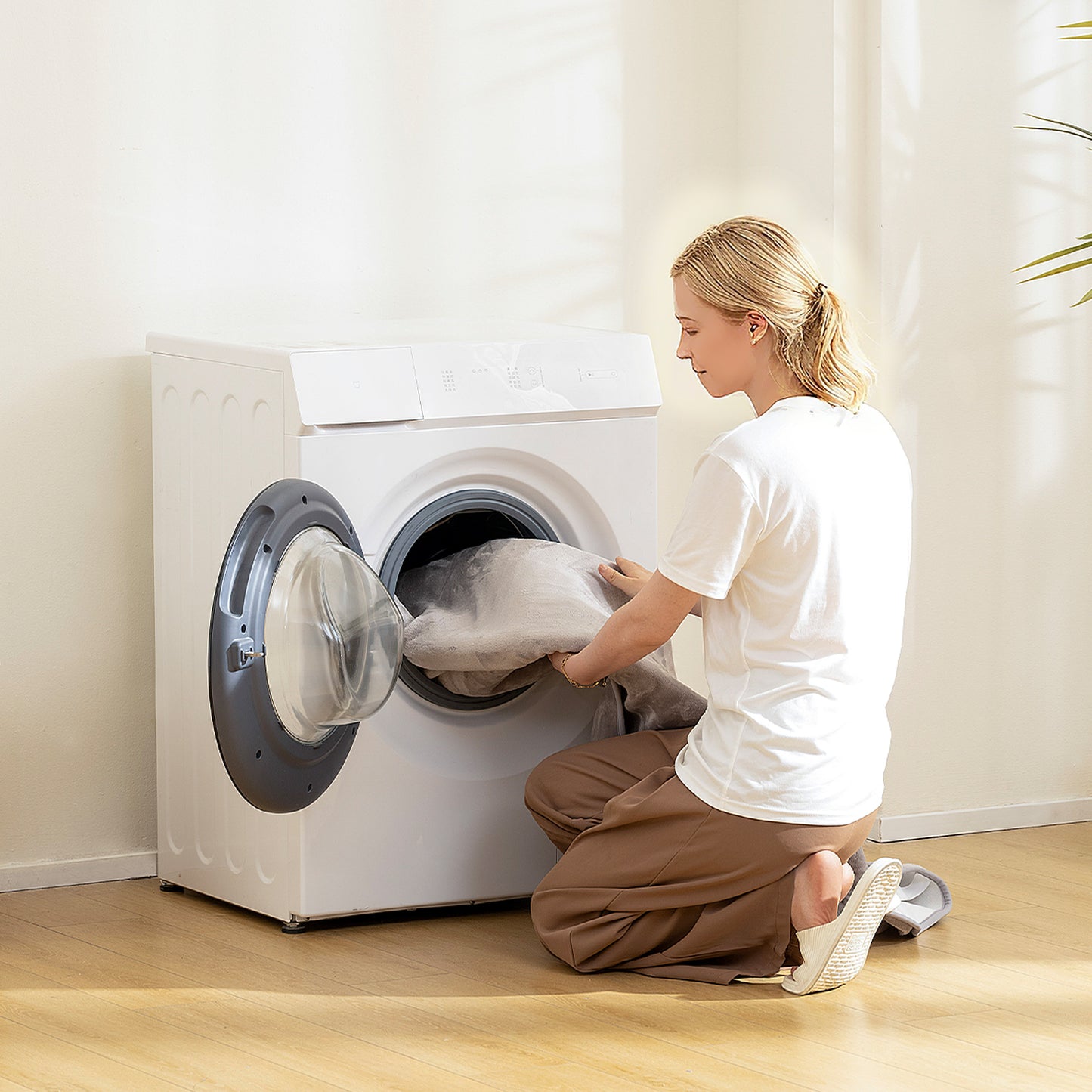 Electric Blanket with Dual Controllers, Machine Washable Heated Throw Blanket with Ultra Soft Flannel Fabric, 5 Heating Levels, 10 Hour Timer, Grey