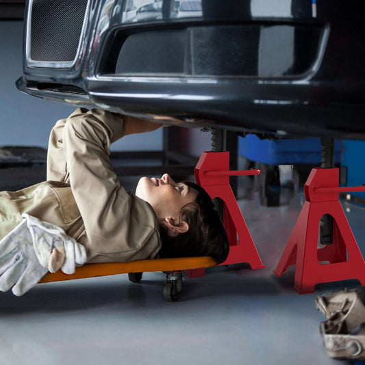 Axle Stands 1 Ton Car Jack Stands Pack of 2, 28-42.5 cm Height Adjustable Support Jack Stand, Heavy Duty Car Lift Tool for Vehicles, Garages