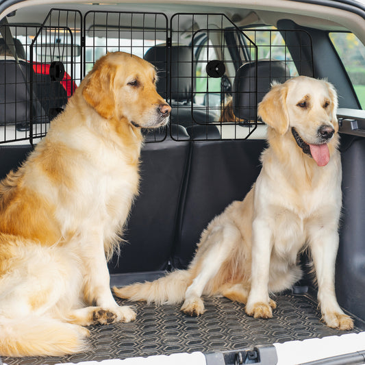 PawHut Dog Guard Barrier for Cars with Adjustable Width 93-150cm