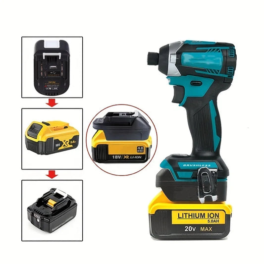 Electric Tools Power Battery Adapter DM18M Compatible For DEWALT DCB200 20V Lithium For Makita Bl1830 Bl1850 Converter Connector