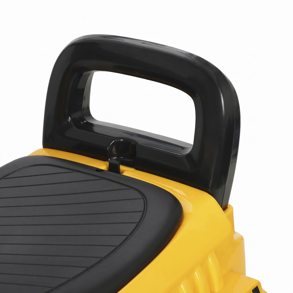 AIYAPLAY Kids Ride-On Road Roller | Foot-Powered Construction Toy | Liftable Front Drum | Horn & Under-Seat Storage | Yellow & Black | Ages 1–4