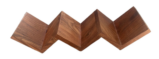 Solid Oak Wall Mounted Floating Natural Handmade Unique Flawless Rare Bookshelf