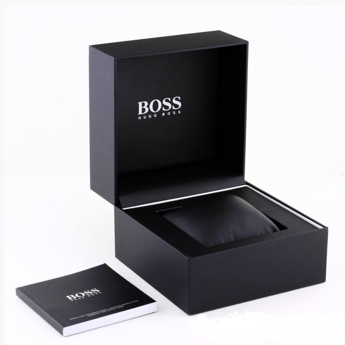 Hugo Boss Men's Velocity Chronograph Watch | Black Dial | White Rubber Strap | 44mm | 5ATM | HB1513718