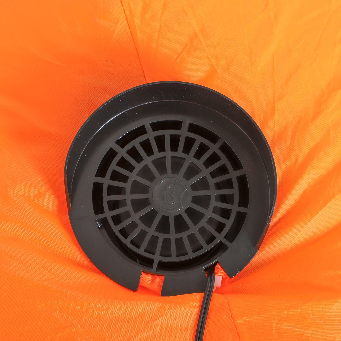 180 cm Tall Halloween Inflatables Pumpkin and Cat with Built-in LED Lights, Self-Inflating Outdoor Halloween Decoration for Garden Party, Orange and Black