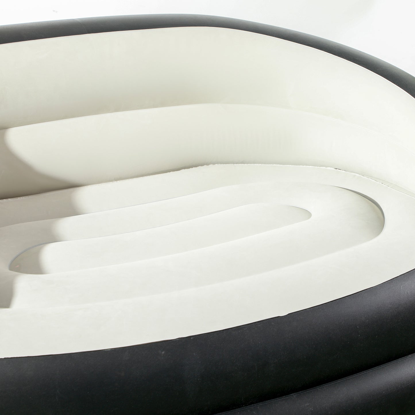 Outsunny Double Inflatable Camping Garden Seat - Grey/Black